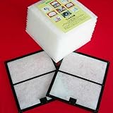 レンジフード換気扇深型専用枠２枚組 枠ヨコ幅297mmxタテ342mm＆難燃性不織布フィルタ１２枚set