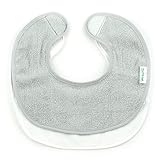 Bumkins Absorbent Cotton Chin Bib, Grey, 2-Count by Bumkins (English Manual)