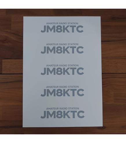 Amazon | アマチュア無線局 コールサインステッカー【Heavy.Ver