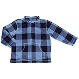 Crazy8（クレイジー8）男の子ブルーブロックチェックフリースジップアップブルゾン 4years 4歳用　110cm ギフト,ブロックチェック,ブルー,フリース,ブルゾン,GYMBOREE【並行輸入