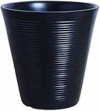 プラスガーデン 植木鉢カバー クレインプランター8号用 Φ360ｍｍ 底穴なし ブラック 信楽焼 296-02