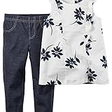 カーターズ Carter's チュニック ノースリーブ ＆ パンツ 綿100% 2点セット 2-Piece Top & Jegging Set 3M (55-61cm)