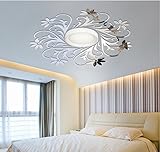 European Mirror sticker for ceilling decoration, DIY Top ceilling mirror wall sticker , top lighting