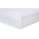 Trend Lab Circles Deluxe Flannel Fitted Crib Sheet, Blue