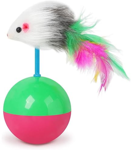 Amazon | [Aishaba]ネズミ付きボール 猫 おもちゃ ねずみ 一人遊び