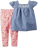 カーターズ Carter's Tシャツ 半袖 ＆ レギンス セット 綿素材 2点セット 2-Piece Top & Legging Set 9M (67-72cm)