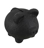 ブラックSparkle Frost貯金箱セラミックPig Shaped Coin Bank 5で。