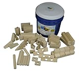 Back to Blocks My Building Bucket Wooden Block Set | 80 Piece Wood Blocks For Kids | Perfect for Boy