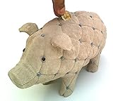 おもちゃ。Piggyバンク、豚からファブリックサーフェス( Casting Resinsと耐久性/ Rare Item ) Big、製品はヘビー、とアートの品質製品で繊細な作業