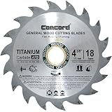 Concord Blades WCB0438T018HP 4-3/8-Inch 18 Teeth TCT General Purpose Hard & Soft Wood Saw Blade [並行輸