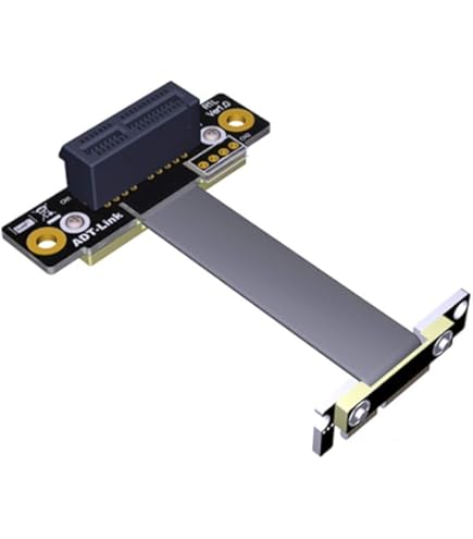 Amazon.co.jp: ADT-リンクデュアル90度直角 PCIe 3.0×1×1本 延長