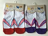 【Peach Kids】ベビー 和装用 靴下 ベビーソックス 男の子用 女の子用２足セット 9-12cm 12-15cm (2足セット(赤と紫) 12-15cm, 赤、紫)