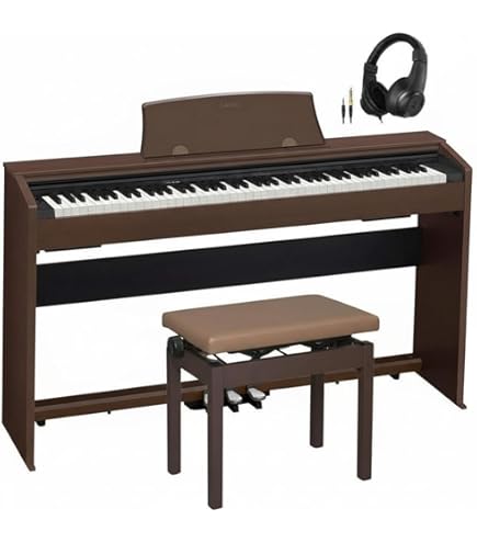 Amazon | CASIO PX-770BN 同色高低自在イス セット 【オンラインストア