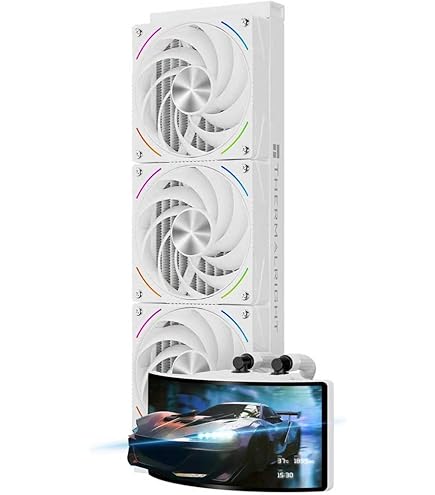 Thermalright Trofeo Vision 360 ARGB White CPU Liqud Cooler,6.86