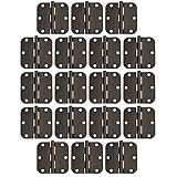 ラウンドコーナードアヒンジ3 – 1 / 2 x 3 – 1 / 2インチ5 / 8で。半径、オイルはブロンズ 18 Pack of Door Hinges ブロンズ 20-2499