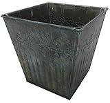 大橋新治商店 プランターカバー アンティーク調 Tin pot レデリ スクエア M 30-424