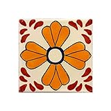 【ノーブランド品】[3月下旬頃～]メキシカンタイル10ｃｍ角6枚セット R8010