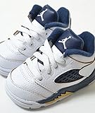 【9cm-16cm】NIKE AIR JORDAN 5 RETRO LOW TD ナイキ エアジョーダン 5 レトロ ロー TD ホワイト×ネイビー ベビー キッズ 子供靴 スニーカー 13cm,-