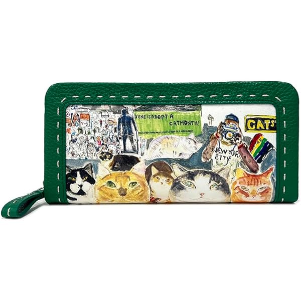 マンハッタナーズ NY猫絵暦4月 ラウンドファスナー 長財布 Amazon | [マンハッタナーズ] ラウンドファスナー長財布 NY猫