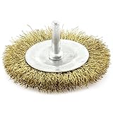 uxcell 研磨ホイール　ワイヤーブラシ　シルバートーン　75 x 8mm 　研磨ホイール