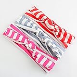 しま模様.赤ちゃん 用 リボンヘアバンド ヘアアクセサリー 伸縮性DIYアクセサリ7cm/1個 YTK13