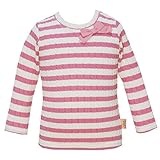 2016年 秋冬 UZULAND ウズランド ジャガードボーダー リボン 長袖Ｔシャツ ピンク◇95cm