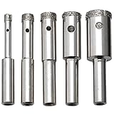 Neiko 00823A Shank Heavy Duty Diamond Dust Hole Saw, 1/4-Inch, 5-Piece [並行輸入品]
