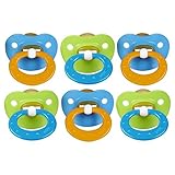 NUK Juicy Orthodontic Latex Pacifier, Size 3, - Blue/Green by NUK