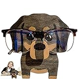 アニマルメガネスタンド - 木製アニマルメガネホルダースタンド,ジャーマンシェパード子犬犬メガネホルダースタンド眼鏡リテーナーサングラスディスプレイ