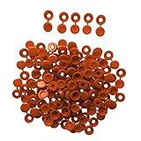 Baosity 約100個　小さい　ヒンジ付き　スクリューカバー　キャップ　自動車　車　家　家具　装飾　全3色 - コーヒー