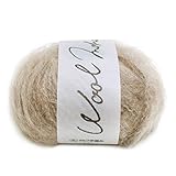 横田 DARUMA ウールモヘヤ 毛糸 極太 col.2 ベージュ 系 20g 約46m 5玉セット 01-6320