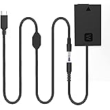 F1TP AC-PW20 DCカプラー＋Type-Cケーブル（NP-FW50交換用のダミーバッテリー、AC-PW20 AC電源アダプタの代わり）For Sony A7000 A6500 A6400 A6300 A6100 A6000 A5100 A5