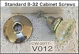 V012 knob with the best Brushed Nickel hardware for door/drawer of any thicknessr [並行輸入品]