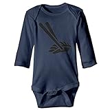 Sasa85 寿司 日本料理 おいしい 伝統料理 イラスト 長袖ボディースーツ ベビー服 連帯服 赤ちゃん 面白い ライトブルー 18 Months