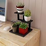 SUNNY ミニフラワースタンドアイアンアート木製ボード屋内オフィステーブルベッドルーム多機能シェルフ (色 : 7)