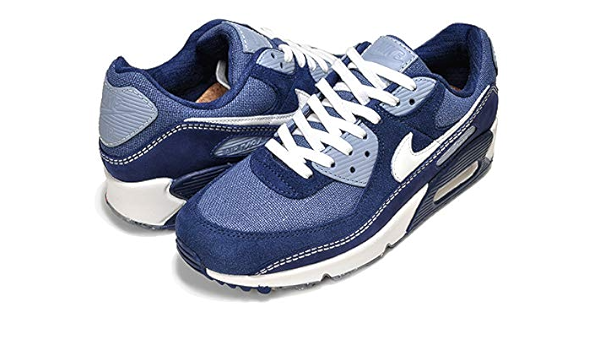 Amazon ナイキ エアマックス 90 Cw68 414 Air Max 90 Diffused Blue Sail スニーカー Am90 ネイビー レザー スウェード コルク 麻 28 5cm 並行輸入品 スニーカー