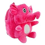 (スマイル ワキキ)Smile YKK キッズ リュックサック 小象型 デイパック バックパック 子供用バッグ 赤ちゃんリュックサック 鞄 幼稚園 登山 ダークピンク