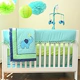 Pam Grace Creations Poly/Cotton Chevron Elephant 10-piece Crib Bedding Set by Pam Grace Creations