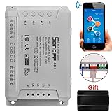 Sonoff 4CH R2 電源リモートスイッチ スマートで電源を制御 wifi APPでコントロール Android/IOS対応 4ギャング