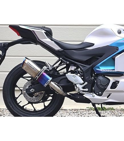 Amazon | WR`S S/O ラウンド焼き色チタンサイレンサー YZF-R25 22-(8BK
