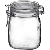 Bormioli Rocco Fido 30オンスガラスストレージJar ,セットof 12