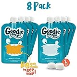 Reusable Food Pouch for Baby Toddler and Kids - by GOODIE POUCHES - Homemade Puree & Smoothie Squeez