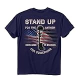 Buck WearユニセックスStand Up for the Anthem Tシャツ、ネイビー XL ブルー