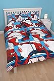 Spiderman Parker UK Double/US Full Duvet Cover and Pillowcase Set [並行輸入品]