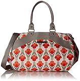 Petunia Pickle Bottom Wistful Weekender Diaper Bag in Brittany Blooms, Red/Orange by Petunia Pickle 