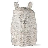 タグ – Sleepy Bunny Hamper、Perfectly Designed for yourの子の部屋や子供部屋、ホワイト&タン( 28.75 " H x 18 " Dia。)