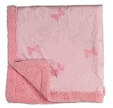 Disney Minnie Mouse Double Sided Infant Blanket, Printed Mink and Sherpa Backing by Disney