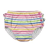 アイプレイ iplay オムツ機能付 水遊び用パンツ スイムダイパー スイミングパンツ 女の子 XL:24ヶ月 Pink Wavy Stripe