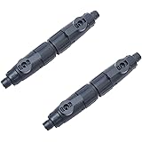 ST TS ダブルタップ 給水 排水 2個セット 外部フィルター ホース 接続 汎用 ネジ式 コネクター ジョイント (12㎜ 2pcs)