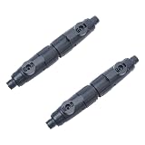ST TS ダブルタップ 給水 排水 2個セット 外部フィルター ホース 接続 汎用 ネジ式 コネクター ジョイント (12㎜ 2pcs)